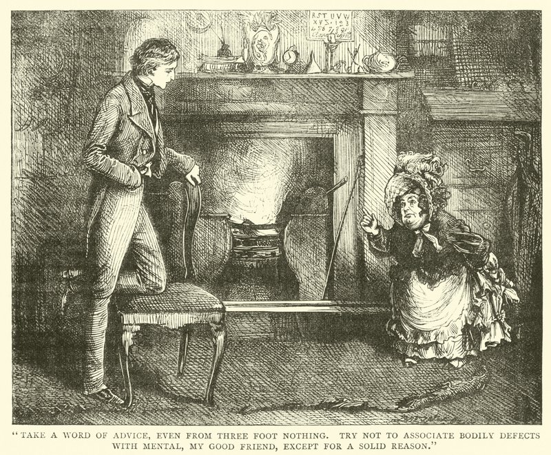 David Copperfield için çizim (gravür) by English School