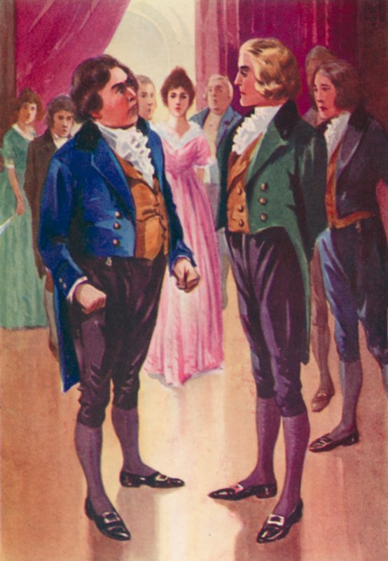 Dinah Maria Mulock tarafından John Halifax Gentleman için çizim (renkli lito) by English School
