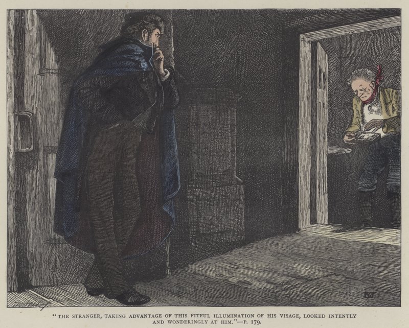 Little Dorrit için illüstrasyon (renkli gravür) by English School