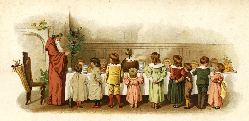 Noel Baba'nın Gelişi için İllüstrasyon by English School