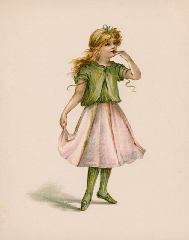 Çiçeklerin Dili (chromolitho) için İllüstrasyon by English School