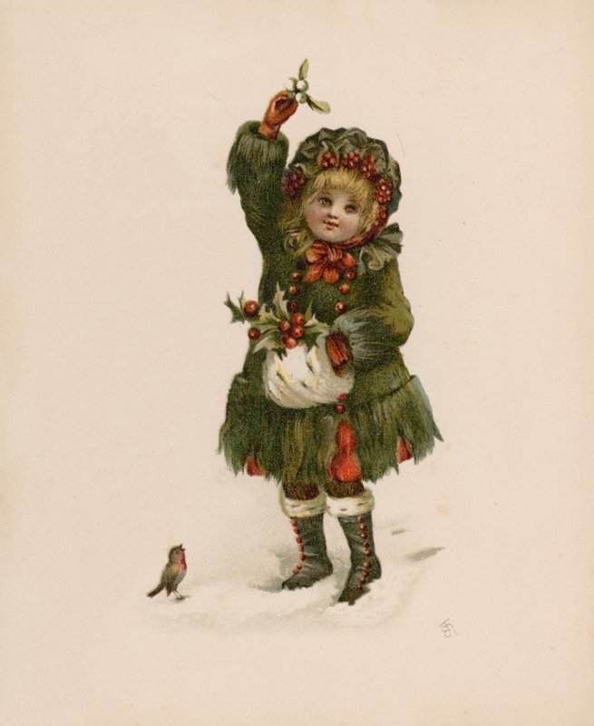 Çiçeklerin Dili (chromolitho) için İllüstrasyon by English School