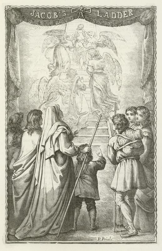 John Bunyan tarafından Pilgrims Progress için İllüstrasyon by English School