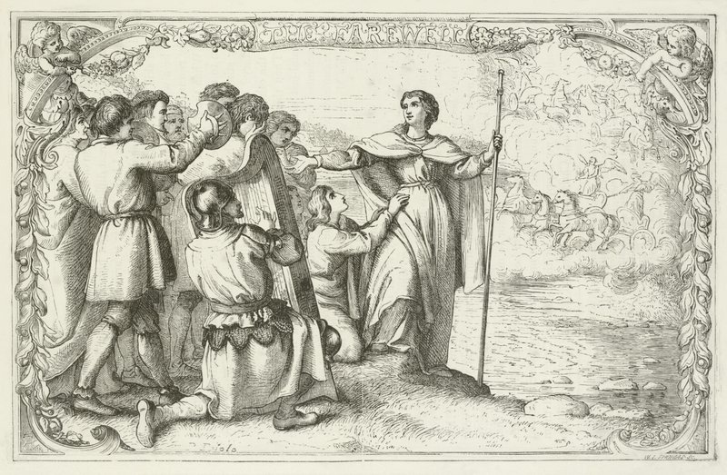 John Bunyan tarafından Pilgrims Progress için İllüstrasyon by English School
