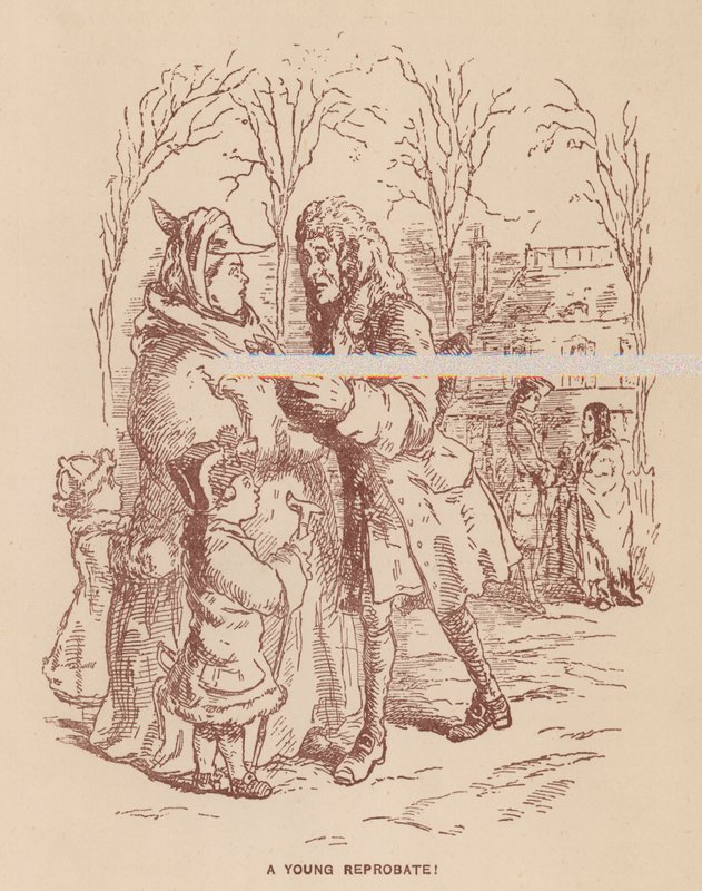 The Virginians için çizim, Thackeray (lito) by English School