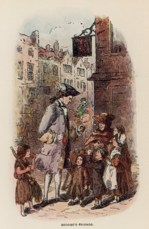 Thackeray tarafından Virginians için İllüstrasyon by English School