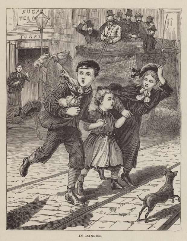 Tehlikede (gravür) by English School