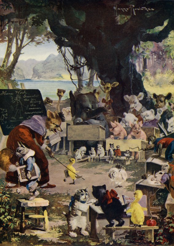 Okulda (renkli taş) by English School