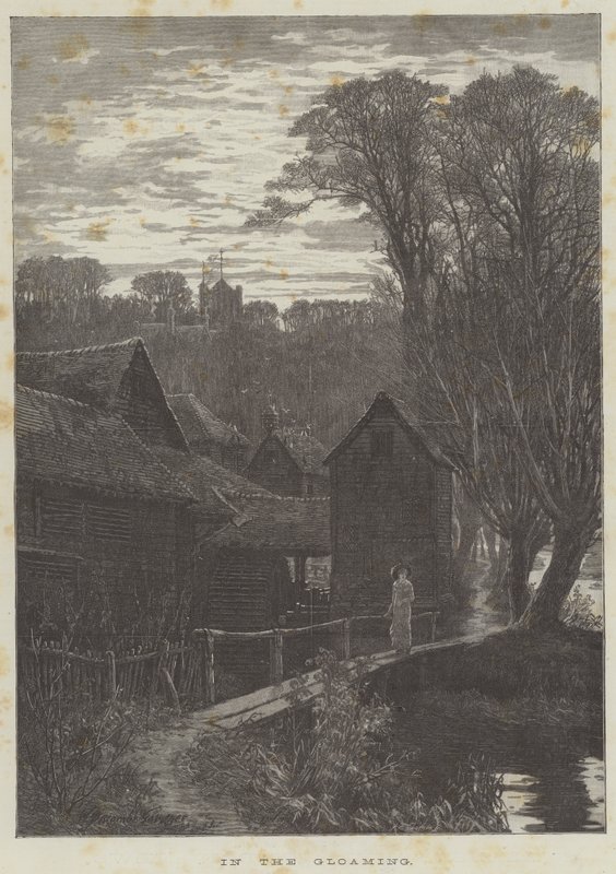 Karanlıkta (gravür) by English School