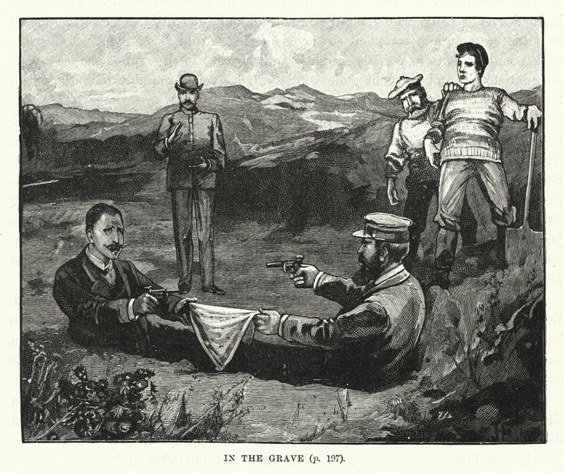 Mezarda (gravür) by English School