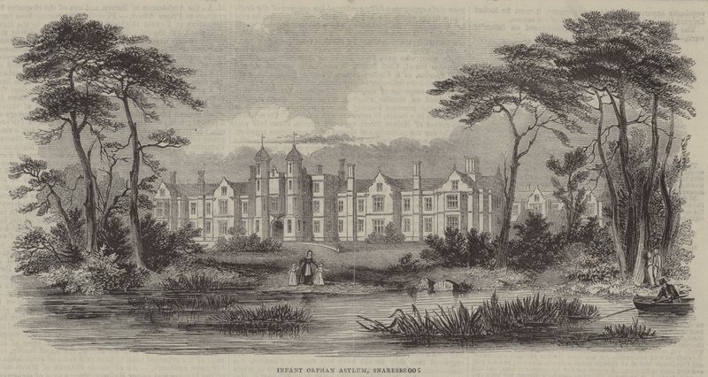 Bebek Yetim İltica, Snaresbrook (gravür) by English School