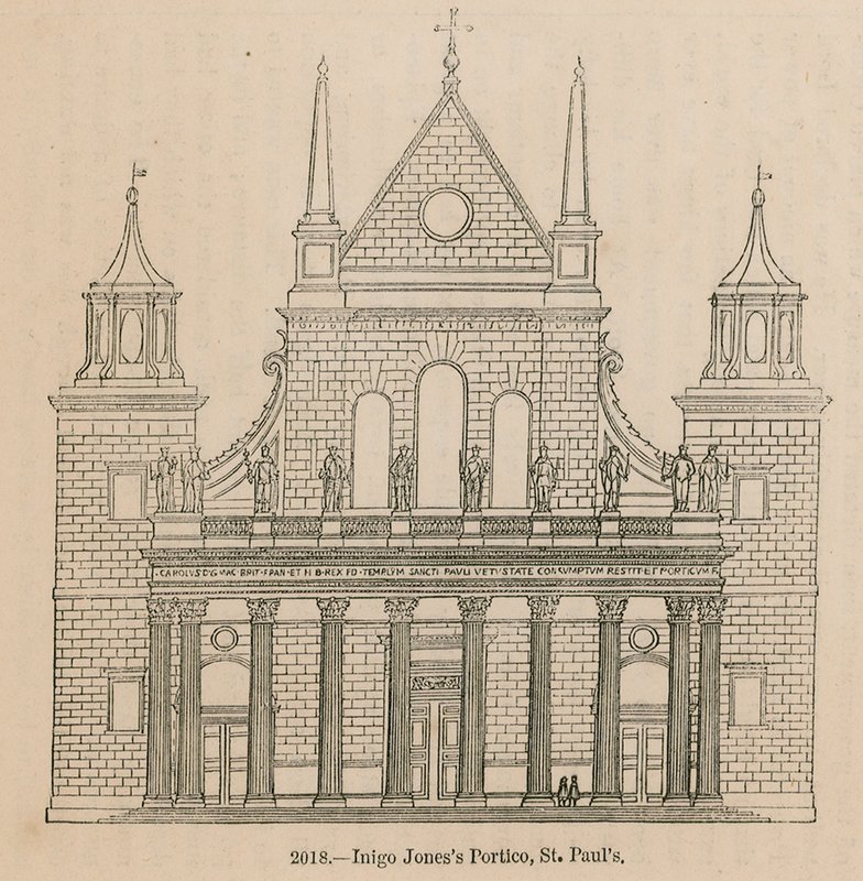 Inigo Jones Portico, St Paul Katedrali, Londra by English School