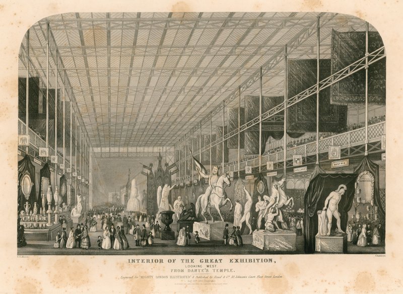 Dantes Tapınağı'ndan Batıya Bakış, Büyük Sergi, 1851 by English School