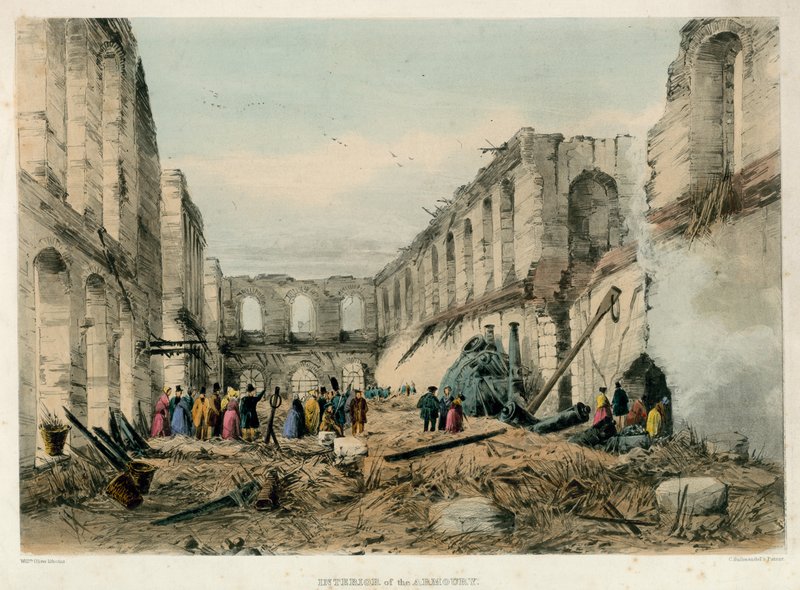 Cephanelik İçi, Londra Ateş Kulesi, 1841 by English School