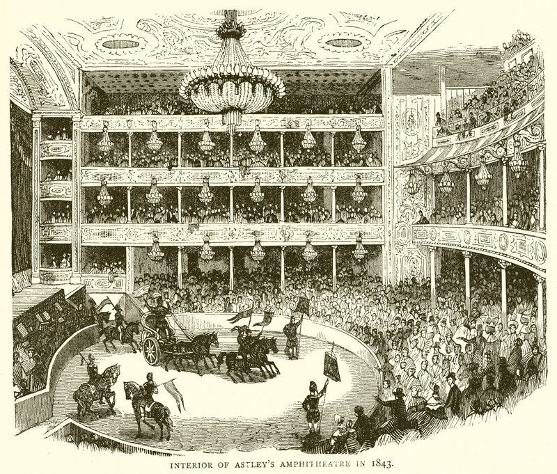 1843 yılında Astleys Amfitiyatrosu