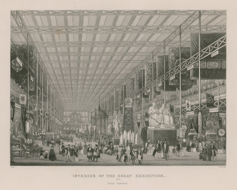 Büyük Serginin İç Mekanı, 1851, İngiliz Departmanı by English School