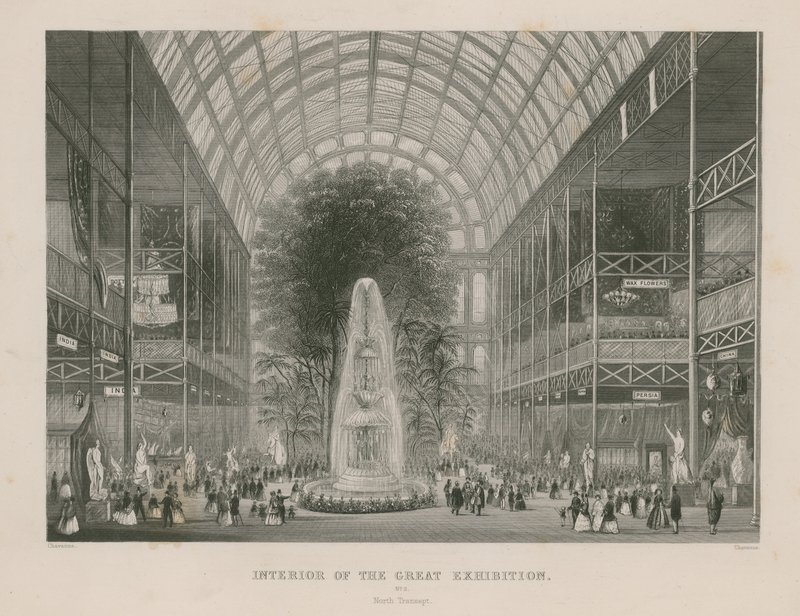 Büyük Serginin İçi, 1851, Kuzey Transept by English School