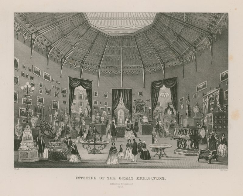 Büyük Serginin İç Mekanı, 1851, Zollverein Departmanı by English School