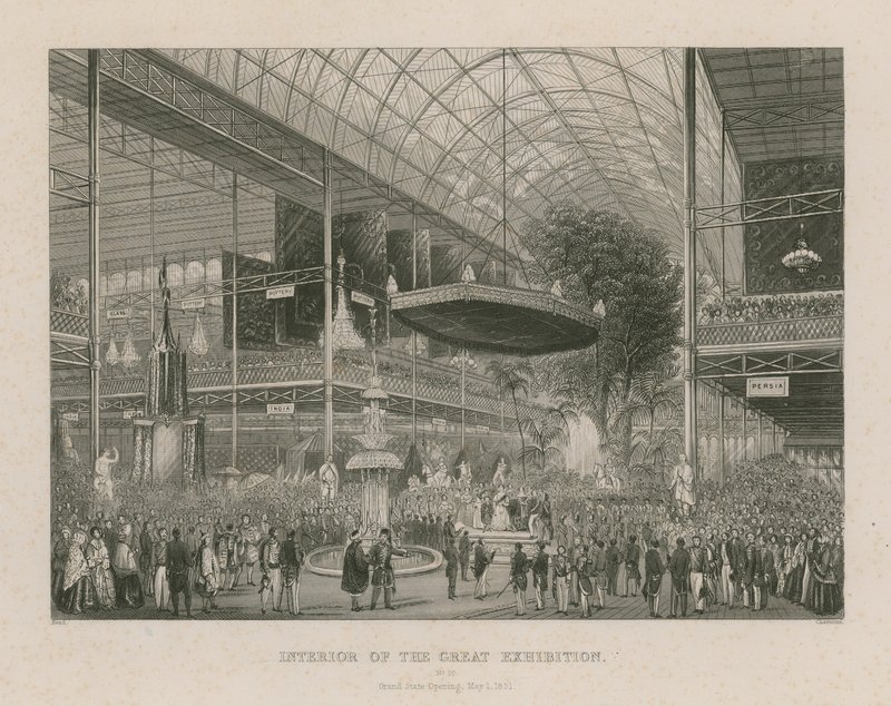 Büyük Serginin İçi, Büyük Devlet Açılışı, 1 Mayıs 1851 by English School