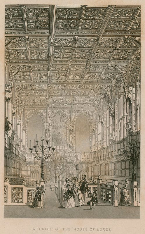Lordlar Kamarası İçişleri, Westminster, Londra by English School
