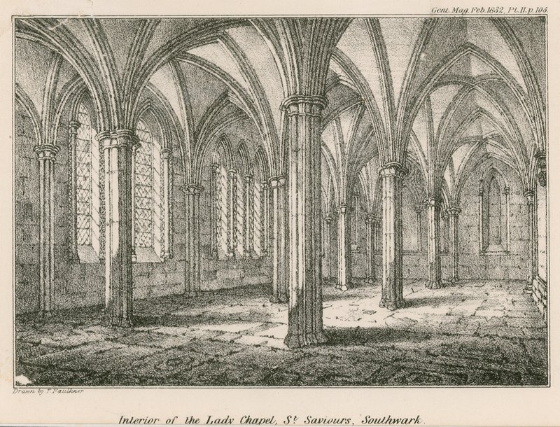 Lady Şapeli'nin içi, St Saviours, Southwark by English School