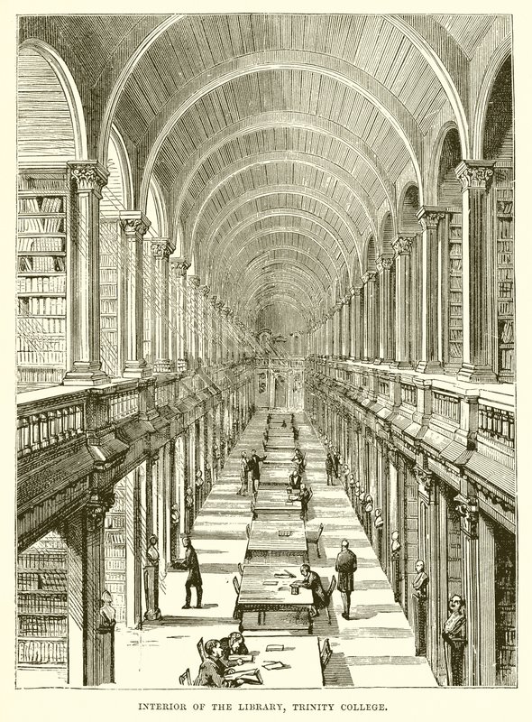 Kütüphanenin İçi, Trinity College by English School