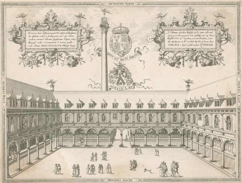 Royal Exchange, Londra iç by English School