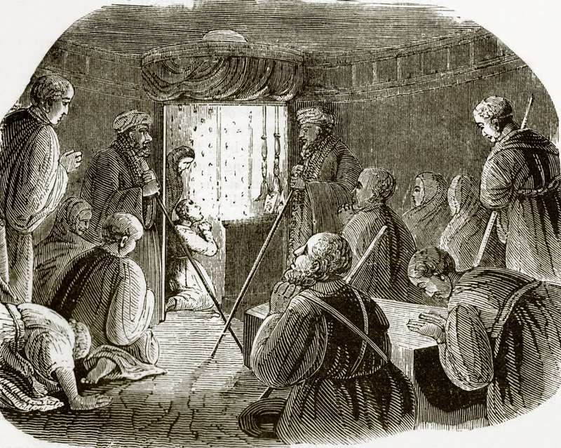 Kutsal mezarın içi by English School