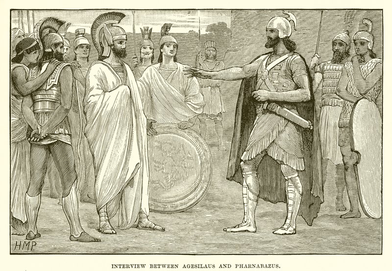 Agesilaus ve Pharnabazus arasındaki röportaj by English School