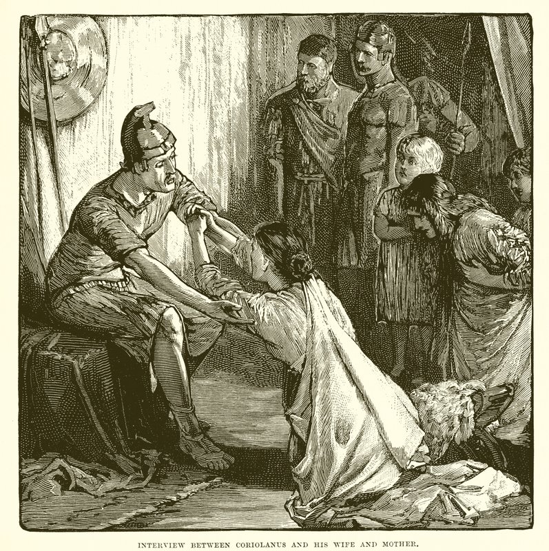 Coriolanus ile eşi ve annesi arasındaki röportaj by English School