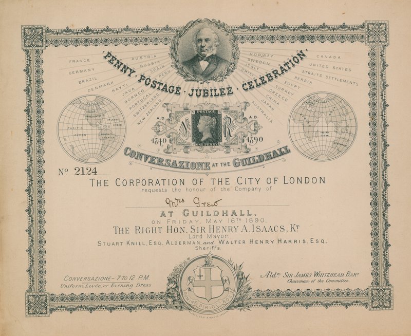 Penny Postası Jübile Kutlamalarına Davet by English School