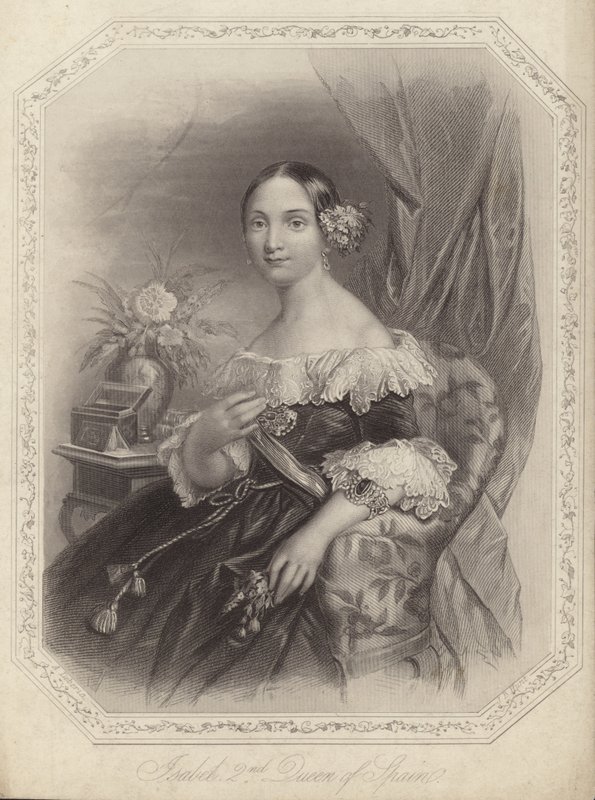 İspanya Isabella II by English School