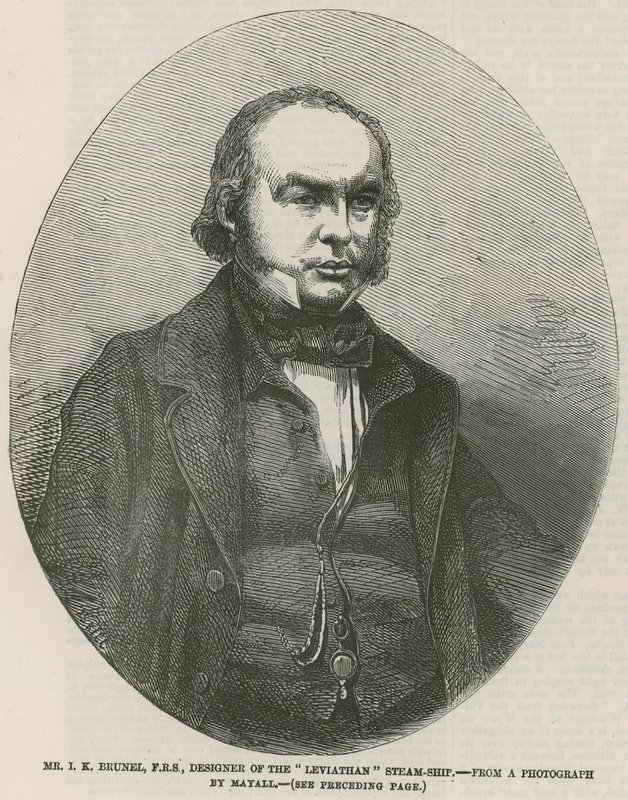 Isambard Kingdom Brunel, Leviathan buharlı gemisinin tasarımcısı by English School