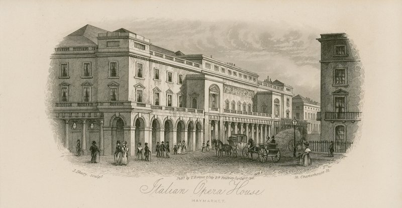 İtalyan Opera Binası, Haymarket, Londra by English School