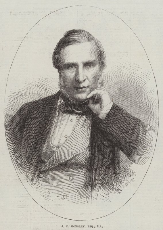 JC Horsley, Esquire, RA (gravür) by English School