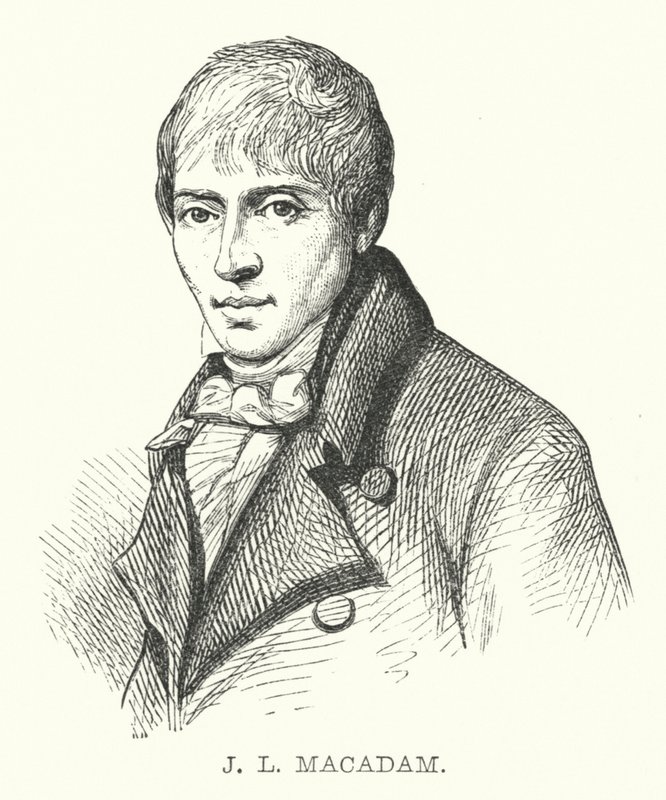 J L MacAdam (gravür) by English School