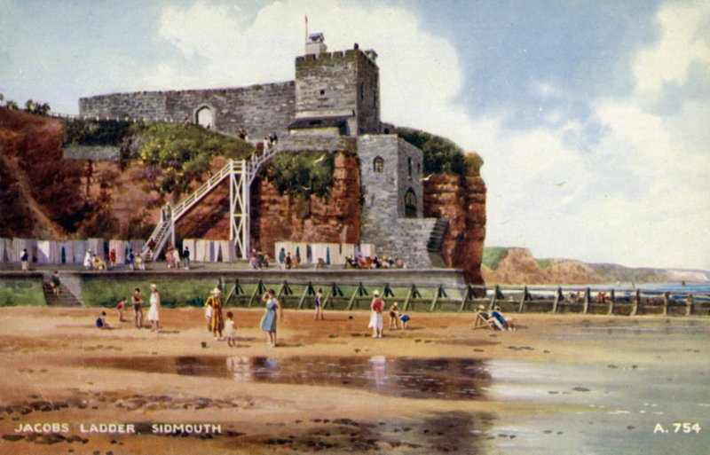 Jacobs Merdiveni, Sidmouth (renkli taş) by English School
