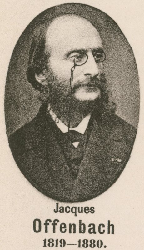 Jacques Offenbach (gravür) by English School