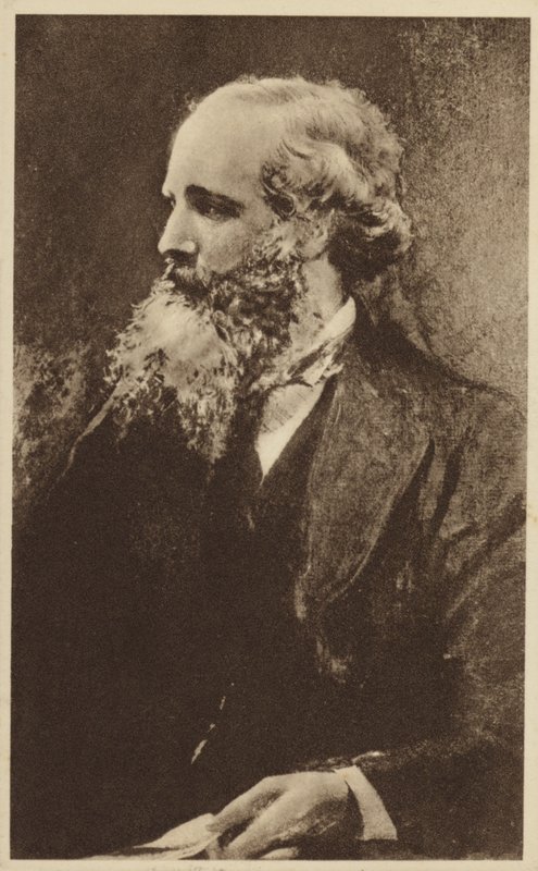 James Clerk Maxwell (1831-1879), İskoç teorik fizikçi (lito) by English School
