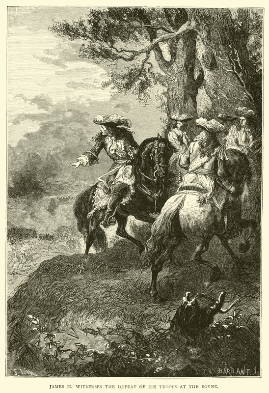 James II, birliklerinin Boyne