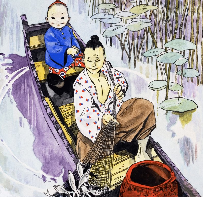 Japon balıkçılığı by English School