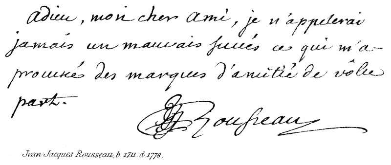 Jean Jacques Rousseau, d 1711, d 1778 by English School