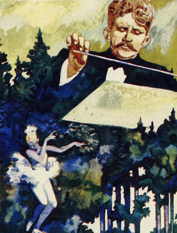 Jean Sibelius, A Saga ve The Swan of Tuonela ile erken başarı elde etti by English School