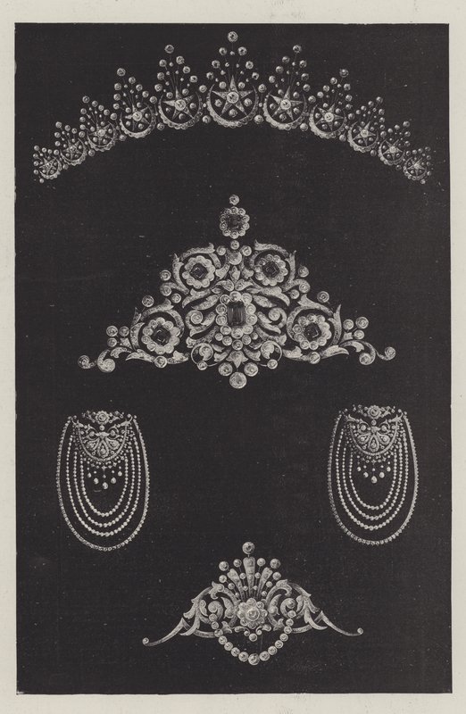 Mücevherler ve Montajları (gravür) by English School