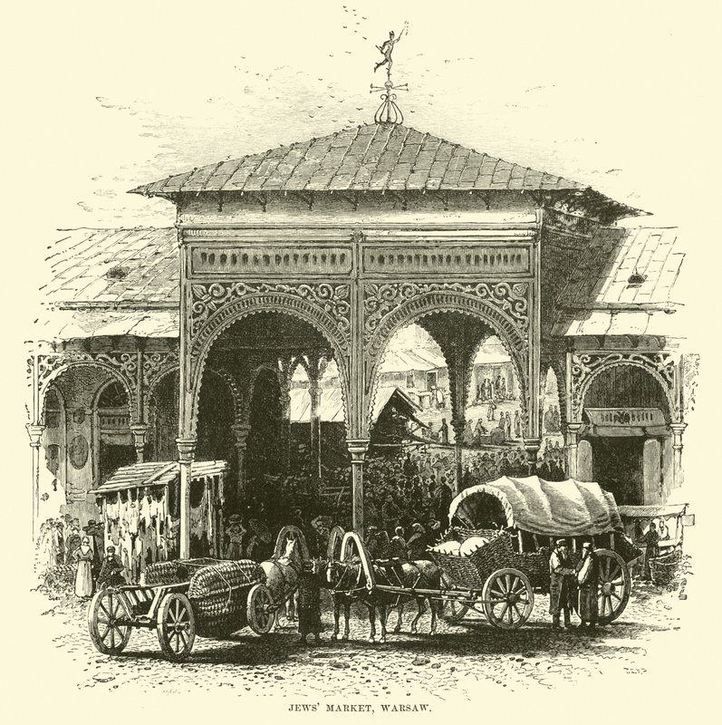 Yahudiler Pazarı, Varşova by English School