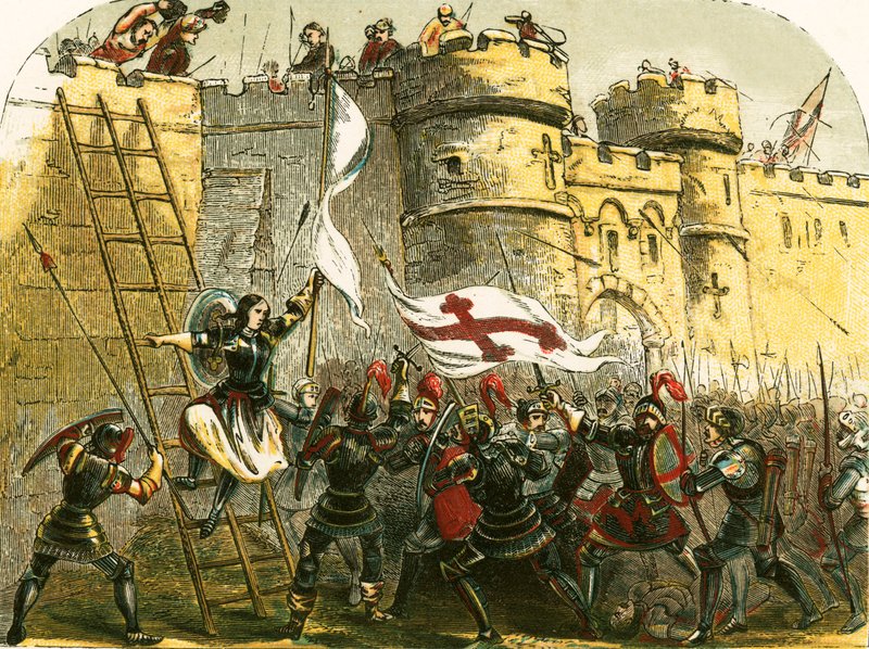 Joan of Arc Tournelles kalesinde by English School