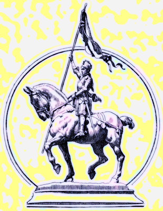 Joan of Arc, İngiltere Tarihi için H. O. Arnold-Forster tarafından yapılan çizim, 1897