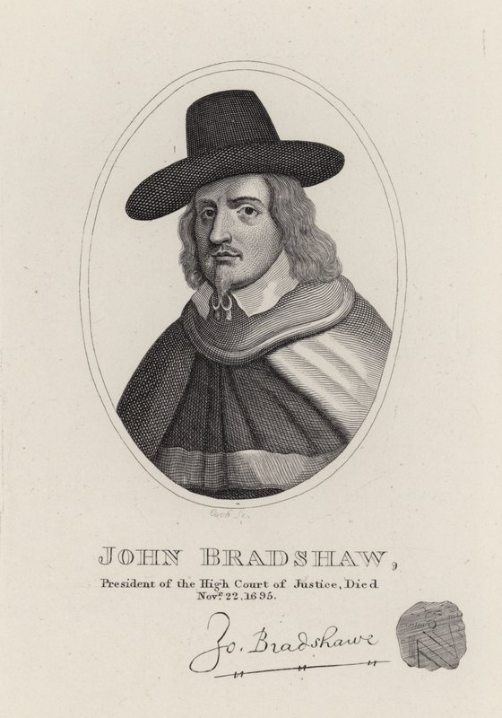 John Bradshaw (gravür) by English School