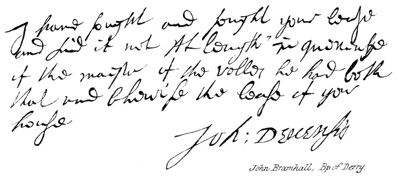 John Bramhall, Derry
