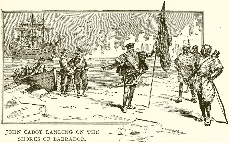 John Cabot Labrador kıyılarına iniyor by English School